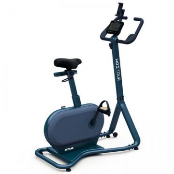 Bicicleta Exerciti KETTLER HOI TOUR BLUEBERRY GREEN, Greutate utilizator 150 kg, Bluetooth, Display LCD, 20 Programe de antrenament (Gri)