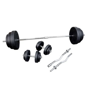 Set greutati fitness, haltera 91kg, OW1306, TheWay Fitness