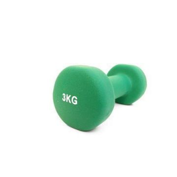 Gantera DHS Fitness 527VDB033, vinyl, 3 kg (Verde)