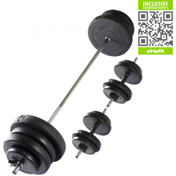 Set Gantere Ajustabile 60.5 KG VirtuFit cu Video de Training