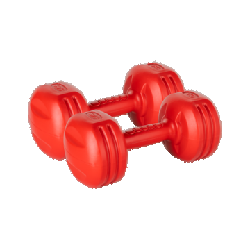 Set gantere Rebel Active RBA-2308, 2 x3kg (Rosu)