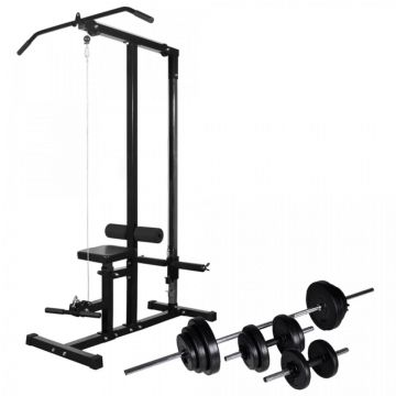 Turn de forță cu set de haltere & gantere 30,5 kg