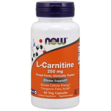 Now L-Carnitine 250 mg 60 vcaps