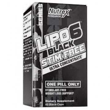 Nutrex Lipo 6 Black Stim-Free Ultra Concentrate 60 caps