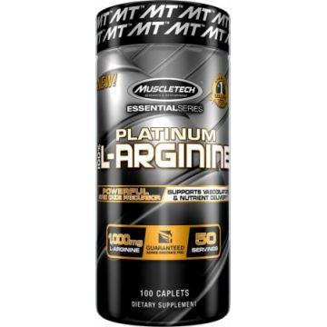Muscletech Platinum 100% L-Arginine 100 caplets