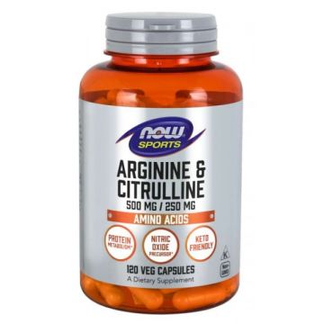 Now Arginine Citrulline 120 vcaps