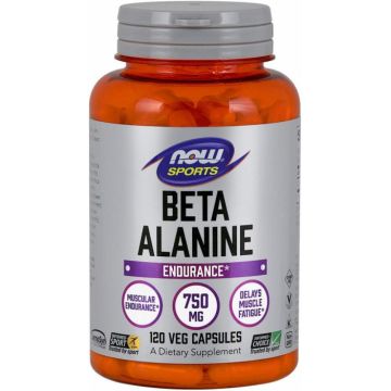 Now Beta Alanine 750 mg 120 vcaps