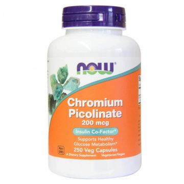 Now Chromium Picolinate 200 mcg 250 veg caps