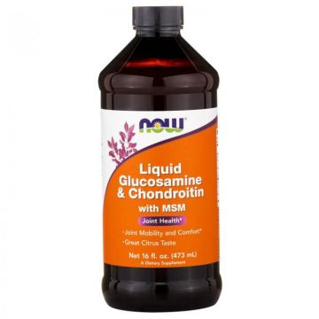 Now Glucosamine Chondroitin with MSM Liquid 473 ml