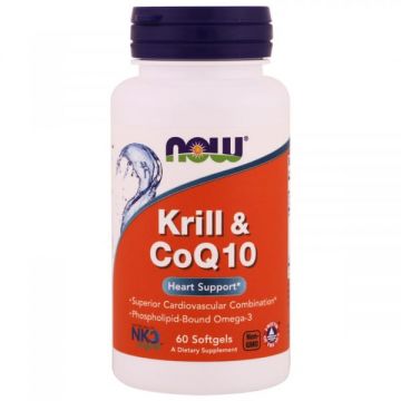 Now Krill CoQ10 60 softgels