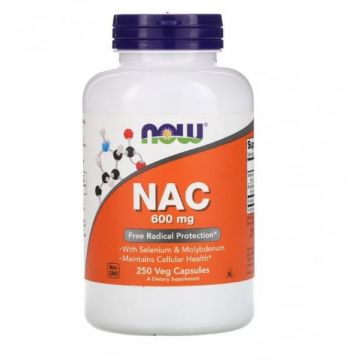 Now NAC Selenium Molybdenum 600 mg 250 veg caps