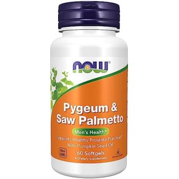 Now Pygeum Saw Palmetto with Pumpkin Seed Oil 60 softgels