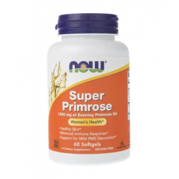 Now Super Primrose 1300 mg 60 softgels