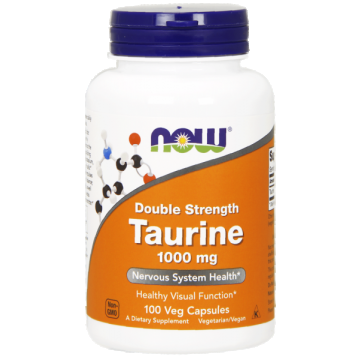 Now Taurine 1000 mg Double Strenght 100 vcaps