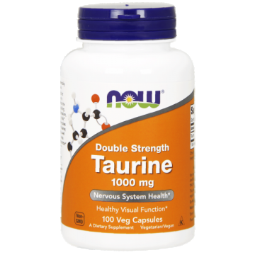 Now Taurine 1000 mg 100 veg caps