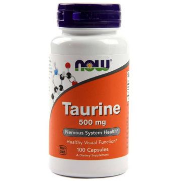 Now Taurine 500 mg 100 caps