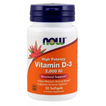 Now Vitamin D3 2000 IU 30 softgels