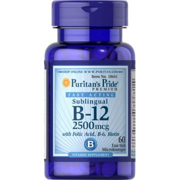 Puritan s Pride B-12 2500 mcg Sublingual 60 caps