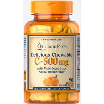 Puritan s Pride C-500 mg with rose hips 90 chewables