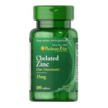 Puritan s Pride Chelated Zinc 100 tab