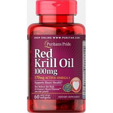 Puritan s Pride Red Krill Oil 1000 mg 60 softgels