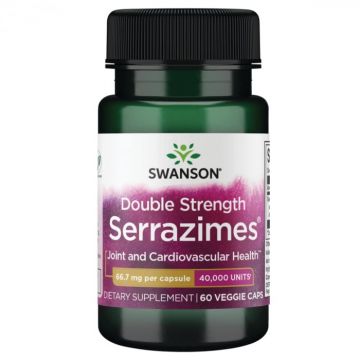 Swanson Double Strength Serrazimes 40 000 Units 60 vcaps