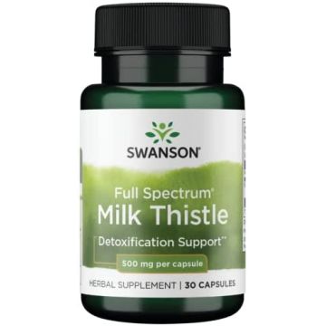 Swanson Full Spectrum Milk Thistle 500mg 30 caps