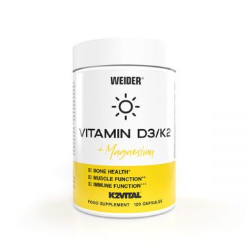 Weider Vitamin D3 K2 + Magnesium 120 caps