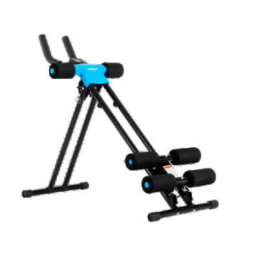 Aparat musculare abdominala Rebel Active RBA-2405, Otel, Greutate utilizator 120 kg (Negru)