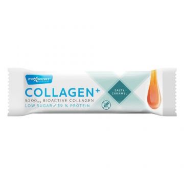 Baton Proteic cu Colagen si Caramel Sarat, 40g, Maxsport