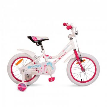 Bicicleta Copii Little Princess - 16 Inch, Alb