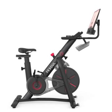 Bicicleta fitness YESOUL Spinning Bike Yesoul Spinning Bike G1M Plus, Black, Display 21.5”, Rezistenta magnetica, Soundbar