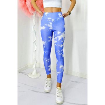 Colanti yoga MoZAIK, banda lata in talie cu efect modelator si push up, Mov Colanti yoga MoZAIK, banda lata in talie cu efect modelator si push up, Mov