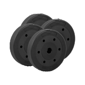 Set discuri Rebel Active RBA-2102, 4 x 5kg, greutate compozit, bitum