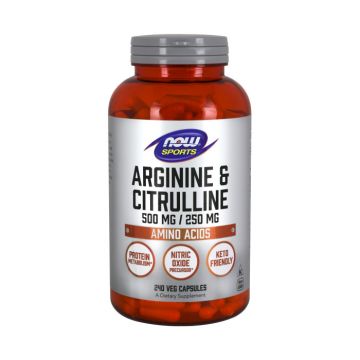 Now Arginine Citrulline 240 vcaps