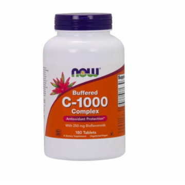 Now C-1000 Complex Buffered with 250 mg Bioflavonoids 180 tab