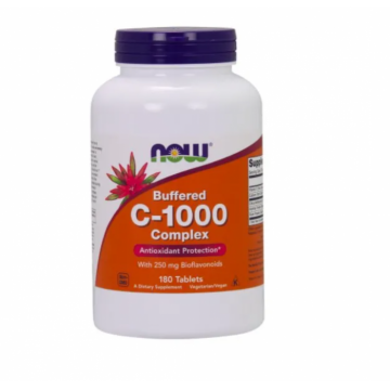 Now Vitamin C-1000 Complex Buffered with 250 mg Bioflavonoids 180 tabs