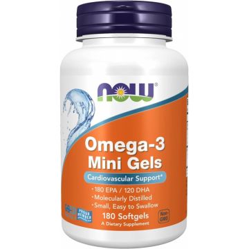 Now Omega 3 Mini Gels 180 softgels