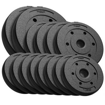 Set 14 Discuri greutate compozit Rebel Active RBA-2106, 30 kg