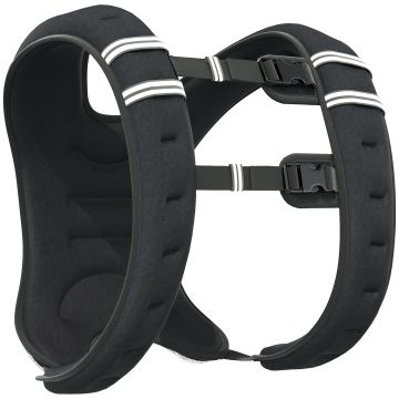 Soozier Vestă cu Greutate Respirabilă de 5 kg cu Buzunar de Depozitare și Bretele de Umăr, Vestă cu Greutate, 40x35 cm, Negru | Aosom Romania