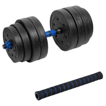Set 2 Gantere reglabile cu conector Rebel Active RBA-2302-1, 1x20 kg