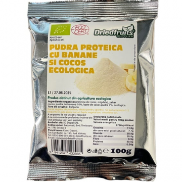 Pudra Proteica Banane Cocos Eco 100gr Dried Fruits