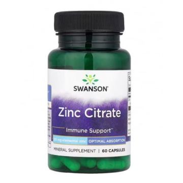 Swanson Zinc Citrate 50 mg 60 caps