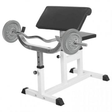 Banca biceps + set de greutati 30kg, 2 x10 kg, 2x 5 kg Gorilla Sports