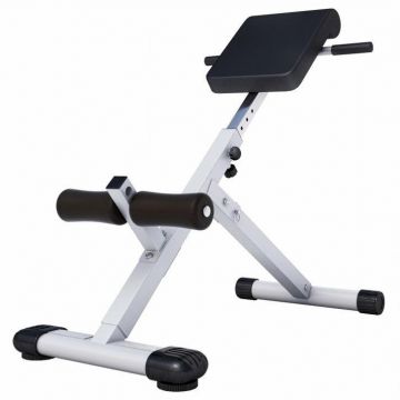 Bancă hiperextensii pliabilă, Alb/Negru Gorilla Sports