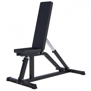 Bancă multifuncțională reglabilă neagră/albă Gorilla Sports