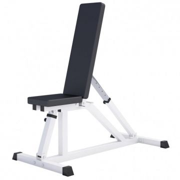 Bancă multifuncțională reglabilă neagră/albă Gorilla Sports