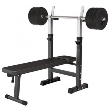 Banca piept cu suport reglabil + set de greutati, 38-70 Kg Gorilla Sports