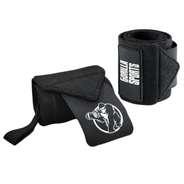Bandaje pentru incheietura mainii, negru, Gorilla Sports