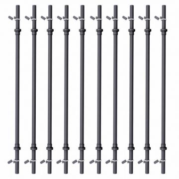 Bară aerobic 130 cm cu cleme 30/31 mm Gorilla Sports
